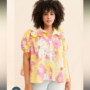 SELKIE Cream Puff Blouse XS